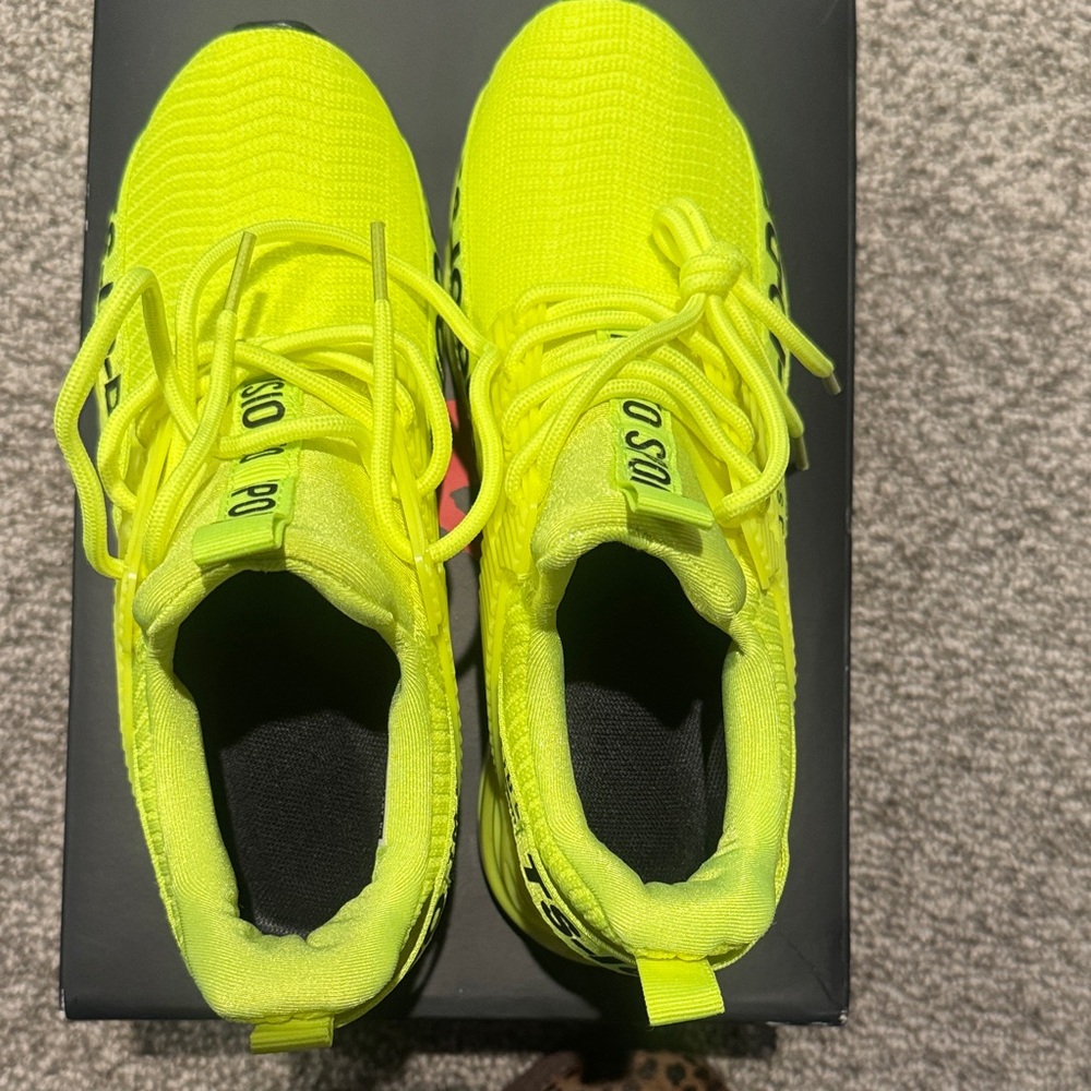 Kids Neon Green Sneakers